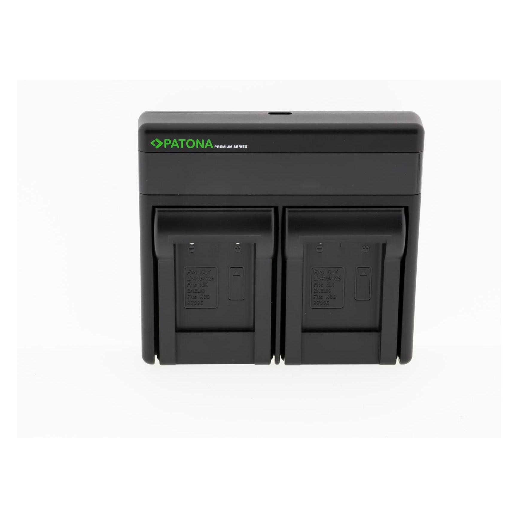 Patona Batteries Replacement Dual Charger USB USB-C (Kamera Akku Ladegerät) (121530)