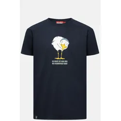 Derbe T-Shirt Brötchenmöwe Herren Dunkelblau GOTS Organic