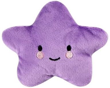 Uplifted Goods Plush Star Sound Toy For Pets purple