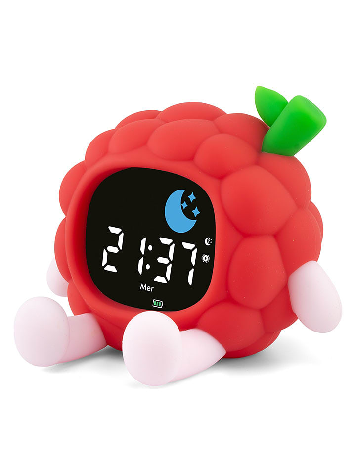 Ulysse Nachtlicht mit Wecker "Himbeere" - (H)12 cm - ab 3 Jahren - onesize