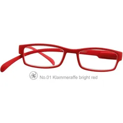 Lesebrille No.01 Klammeraffe bright red
