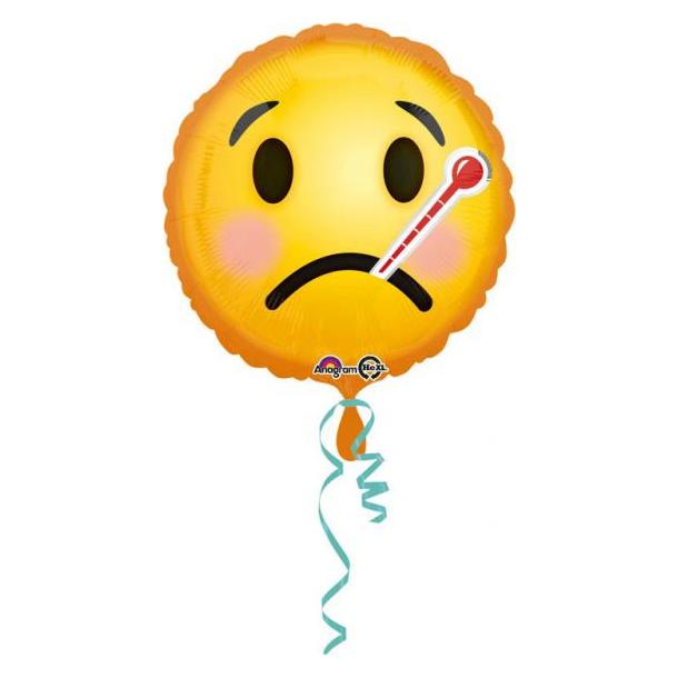 Magni Folienballon Smiley krank mit Thermometer (1x) (26635336987)