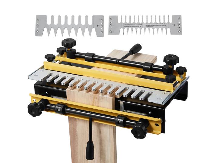 Vevor Gabarit A Queue Dearonde Largeur 310 Mm Gabarit De Defonceuse A Queue Dearonde Outil Menuiserie Pour Tenons Et Mortaises\, Fabrication Meubles Bois\, Avec 3 Gabarits 5 Fraises\, Alignement Precis