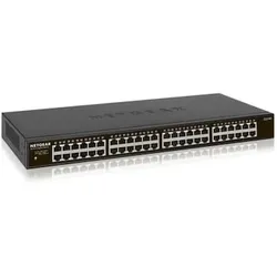 Netgear GS348 Switch 48 Port Switch Gigabit Ethernet (LAN Switch für Desktop- oder Rack-Montage, Plug-and-Play, energieeffizient, lüfterloses Gehäuse für leisen Betrieb), schwarz