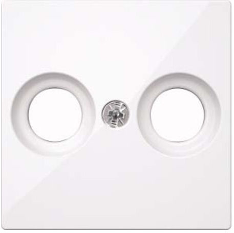 Merten Plaque centrale aws/gl pour prise antenne MEG4122-0325 (MEG4122-0325)