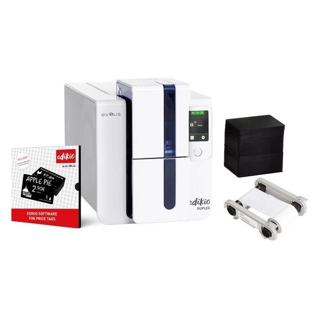 Evolis Edikio Duplex Price Tag solution beidseitig 12 Punkte/mm 300dpi USB - Drucker - (300 dpi) (ED1H0000CD-BS003)