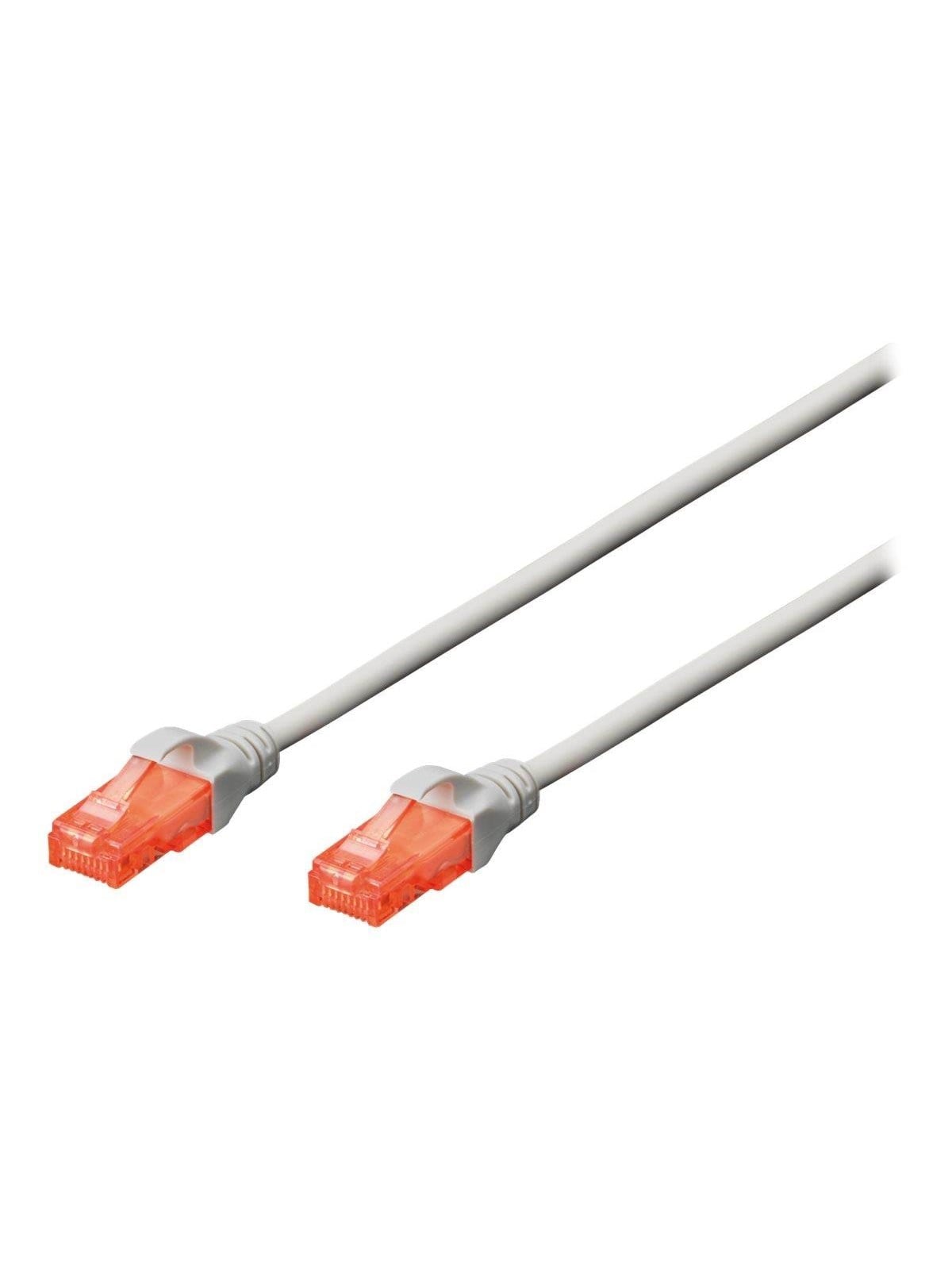 DIGITUS CAT 6 U-UTP patch cord - 0.5m - Grau - 0.5m