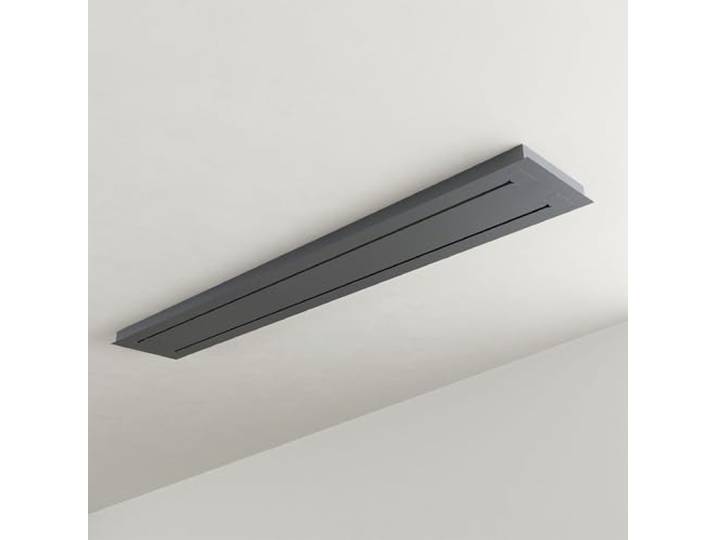 s.luce Modular Balken Baldachin mehrflammig Rechteckig Lampen-Aufhängung, Farbe:Schwarz, Ausführung:2-reihig, Größe:160cm