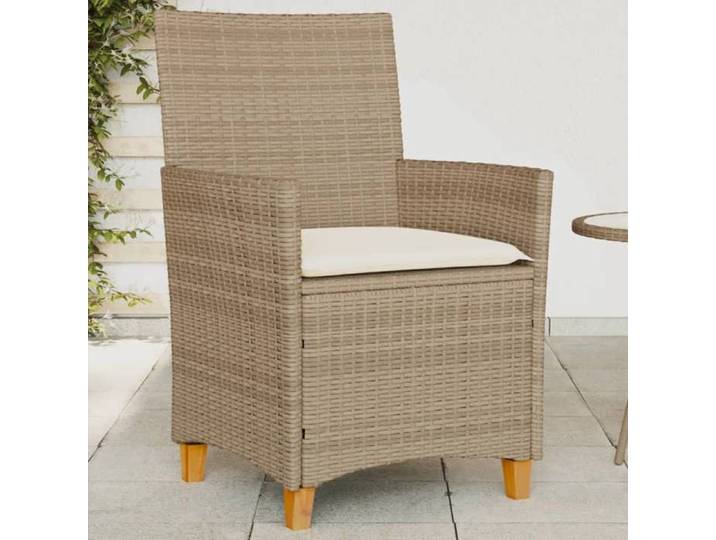 Chaises ergonomiques - Magnifique Chaises modernes de jardin et terrasse coussins 2 PCS beige résine tressée bois 59x61x90cm 733