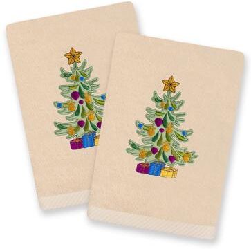 Authentic Hotel and Spa Christmas Presents 2PC Hand Towel Set