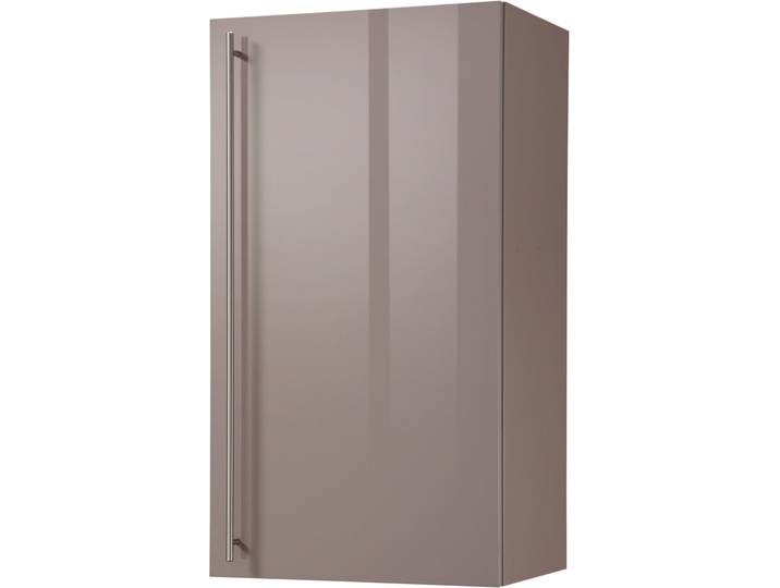 Hängeschrank WIHO KÜCHEN Chicago , braun (front: trüffel glanz, korpus: trüffel), B:50cm H:90cm T:35cm, Schränke, Hängeschrank, 50 cm breit, 90 cm hoch, für viel Stauraum