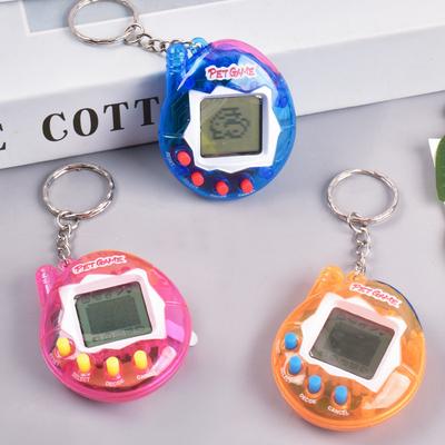 Transparent Virtual Pet Toy Digital Pixel Keychain Game red