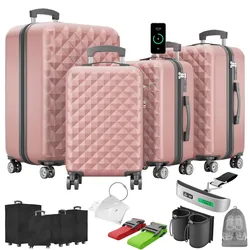 Kofferset 4-teilig Rose Gold