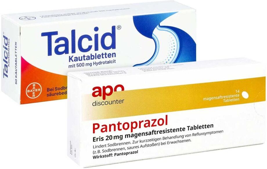 apodiscounter Talcid bei Sodbrennen + Pantoprazol Eris 20 mg TMR von apo-disco 1stk