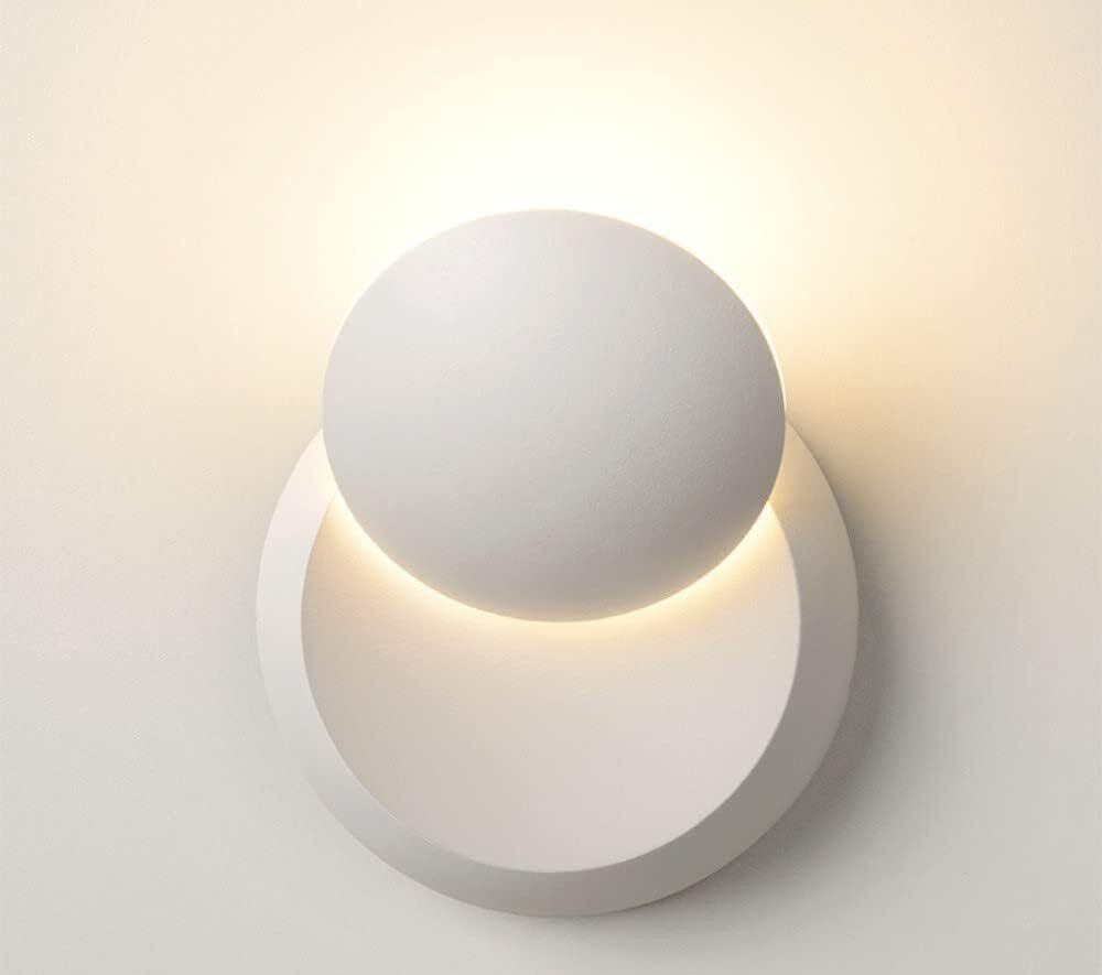 NCC-Licht LED wandlamp, wit, rond, draaibaar, 5W, 3000K, IP20