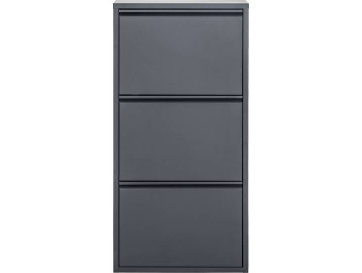 Schuhschrank Vinci anthrazit Metall B 51 H 103 cm - Schuhschrank