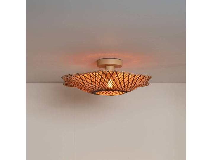 Good & Mojo Deckenlampe Madura, dimmbar, Holz hell, für Wohn- / Esszimmer, Bambus, Deckenlampe