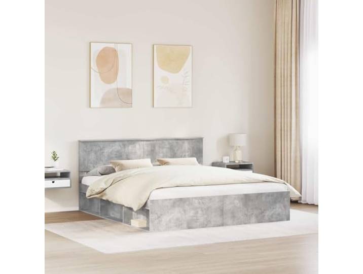 KTHLBRH Bett Kiefer massiv 180 x 200 cm Zeitgenössisches Design, klare Linien, Doppelzimmer, robuste Struktur