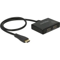Splitter 1x HDMI Stecker > 2x HDMI out 4K, HDMI Splitter schwarz, 60cm