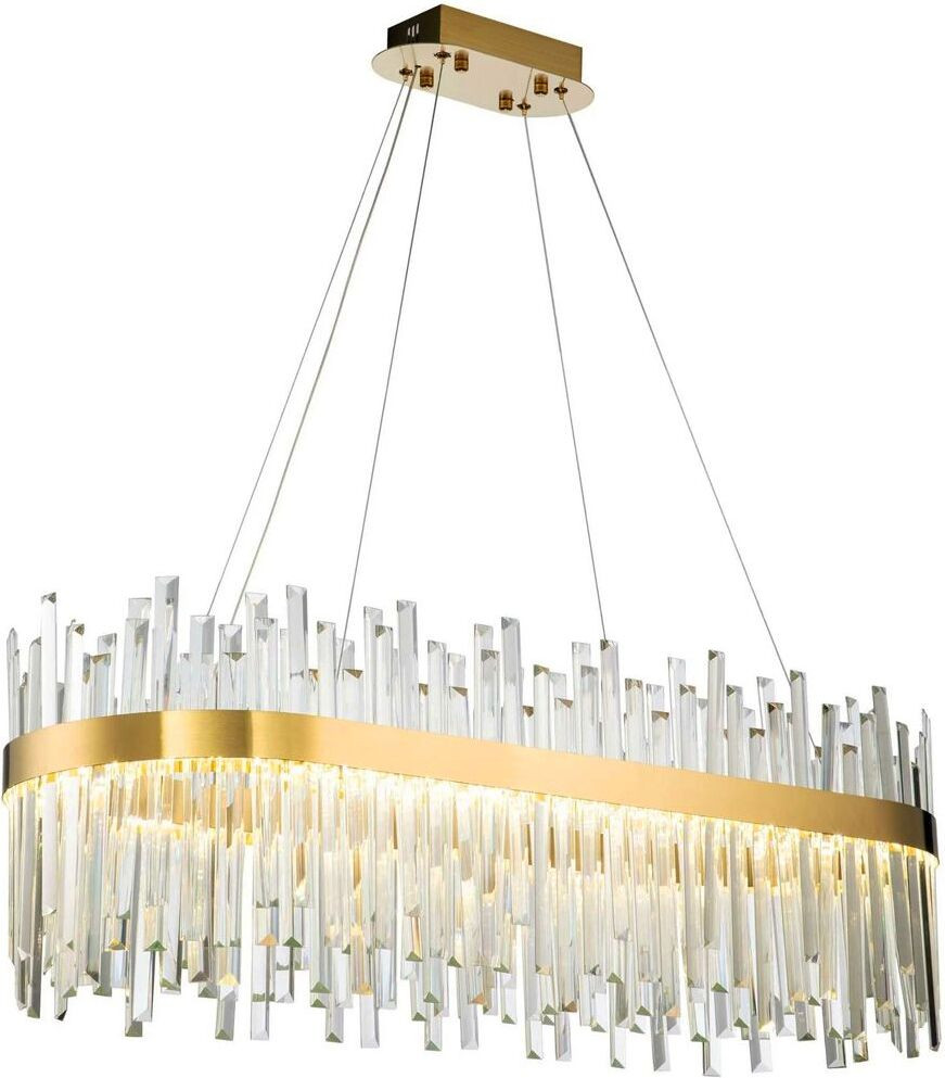 Toolight Kristallen Plafondlamp Goud LED