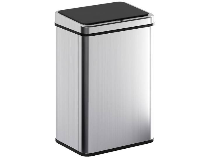 ELEKTRISCHER MÜLLEIMER aus ABS 430-Edelstahl Silber