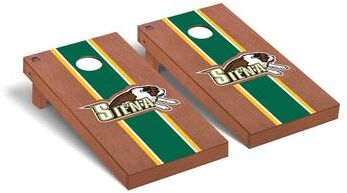 Skip's Garage Siena College Saints Rosewood Cornhole Board Set