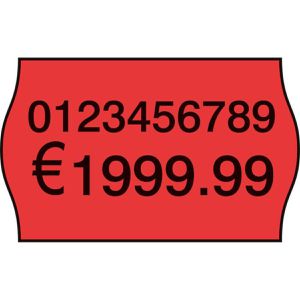 Böttcher-AG Preisetiketten rot, 26 x 16 mm, ablösbar, 1000 Stück