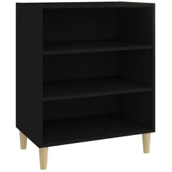 vidaXL Sideboard Schwarz 57x35x70 cm Holzwerkstoff