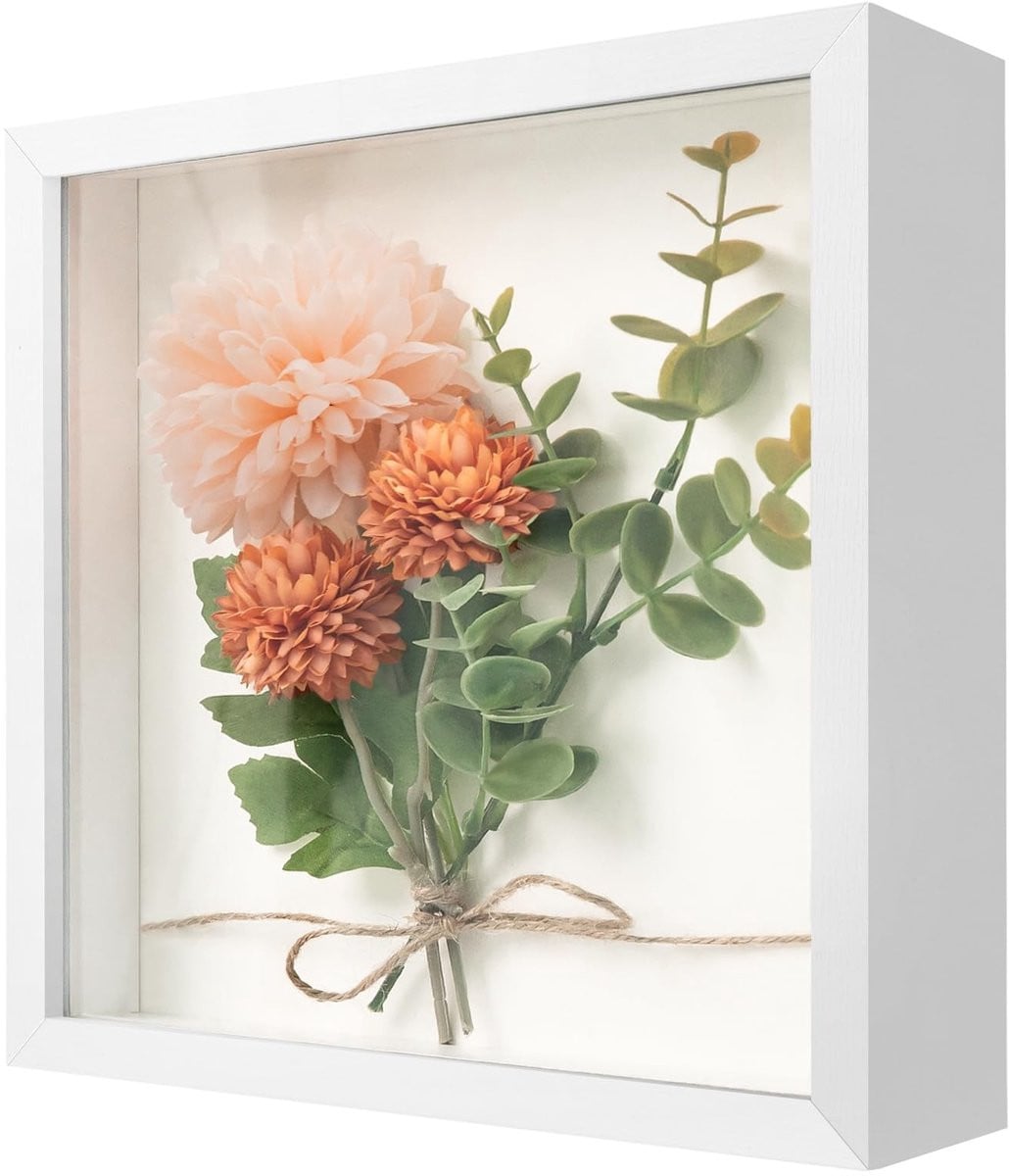 Dailygoods 3D-fotolijst objectlijst voor muur en bureau - Wit