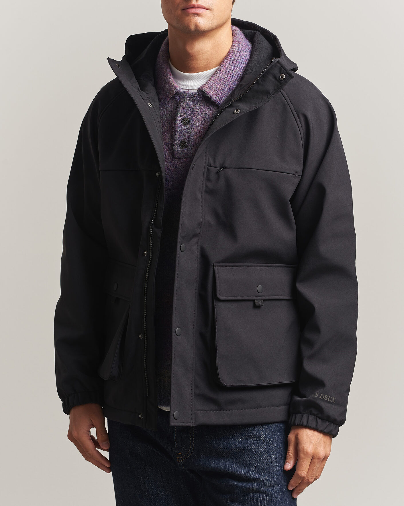 Les Deux Shell Jacket Black men M Sort