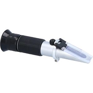 KS-Tools Refraktometer 550.1290, analoges Handrefraktometer, misst Konzentration von Batteriesäure und Kühlmittel