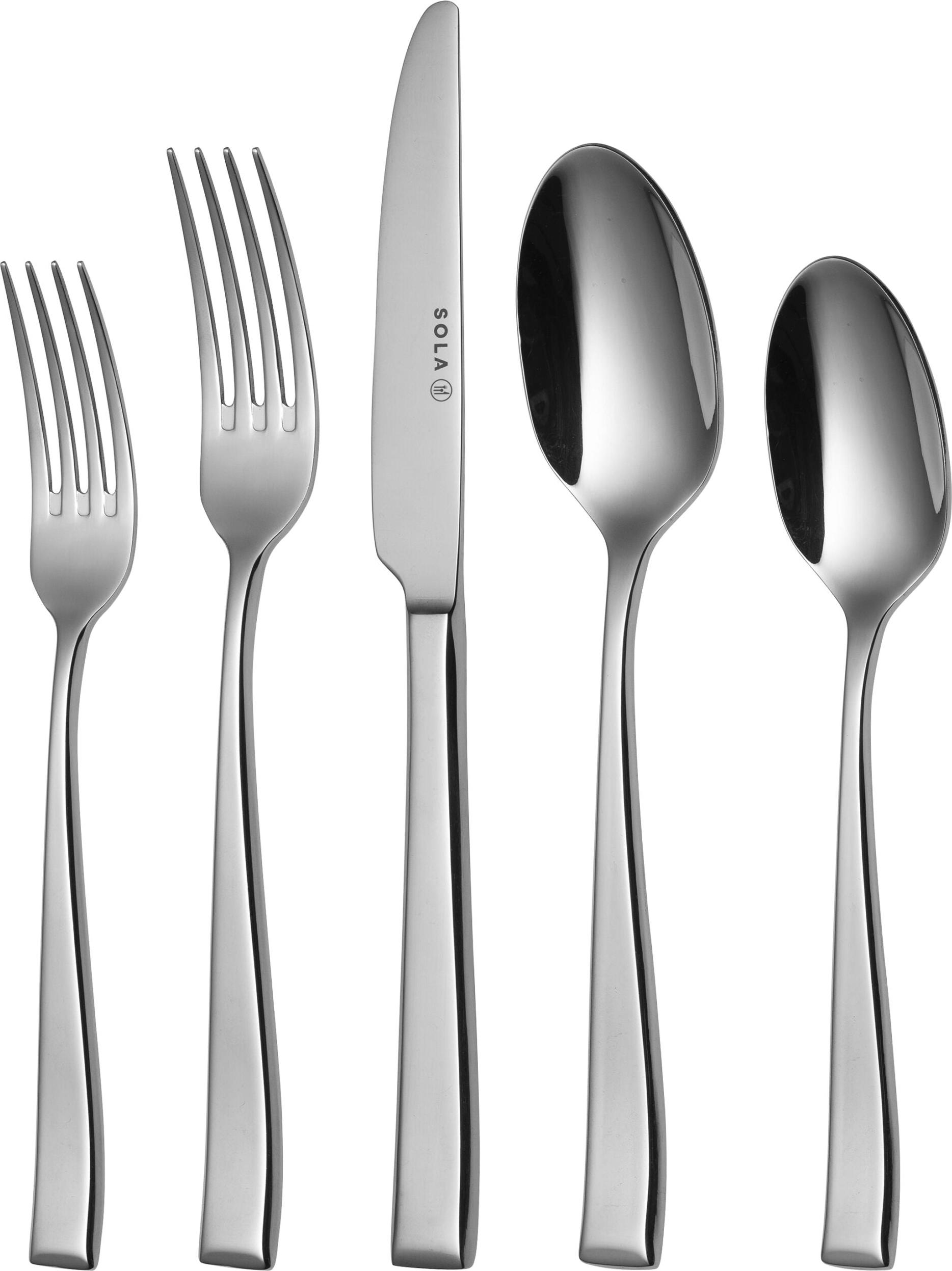 Sola Besteckset Durban - 18/10 Edelstahl - 90-teilig / 9 Personen
