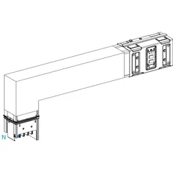 Schneider Electric KSA630DLF42A KSA Winkelelement, 630A, flach PE außen, Wahllänge