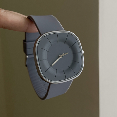 Cozy Casa Charm Dopamine Square Face Waterproof Quartz Watch For Women grey