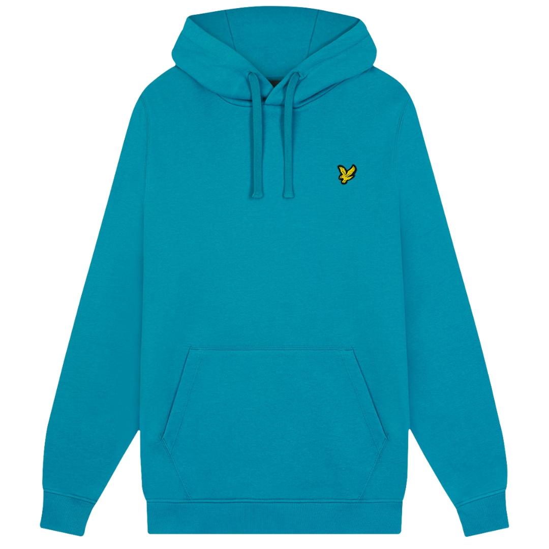 Lyle & Scott Plain Leisure Blauer Kapuzenpullover
