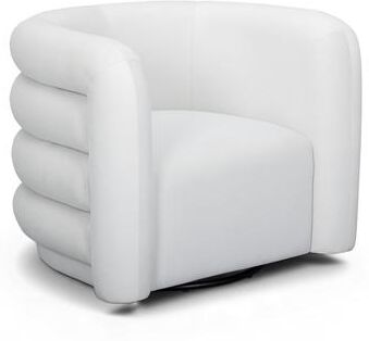 TOV Furniture Curves Velvet Swivel Accent Chair