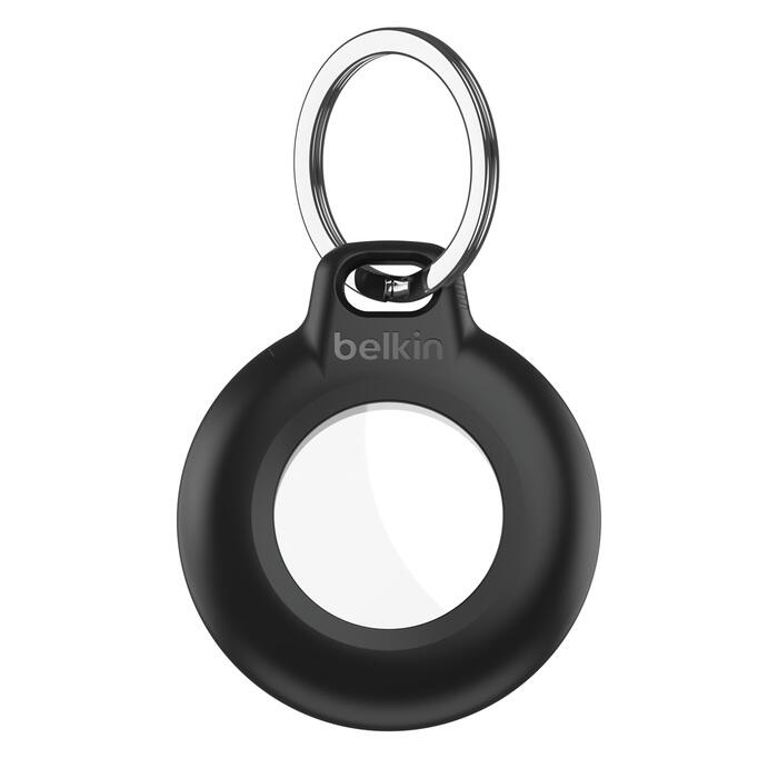 Belkin wasserfester Secure Holder mit Schlüsselanhänger für Apple AirTag, schwarz MSC013BTBK