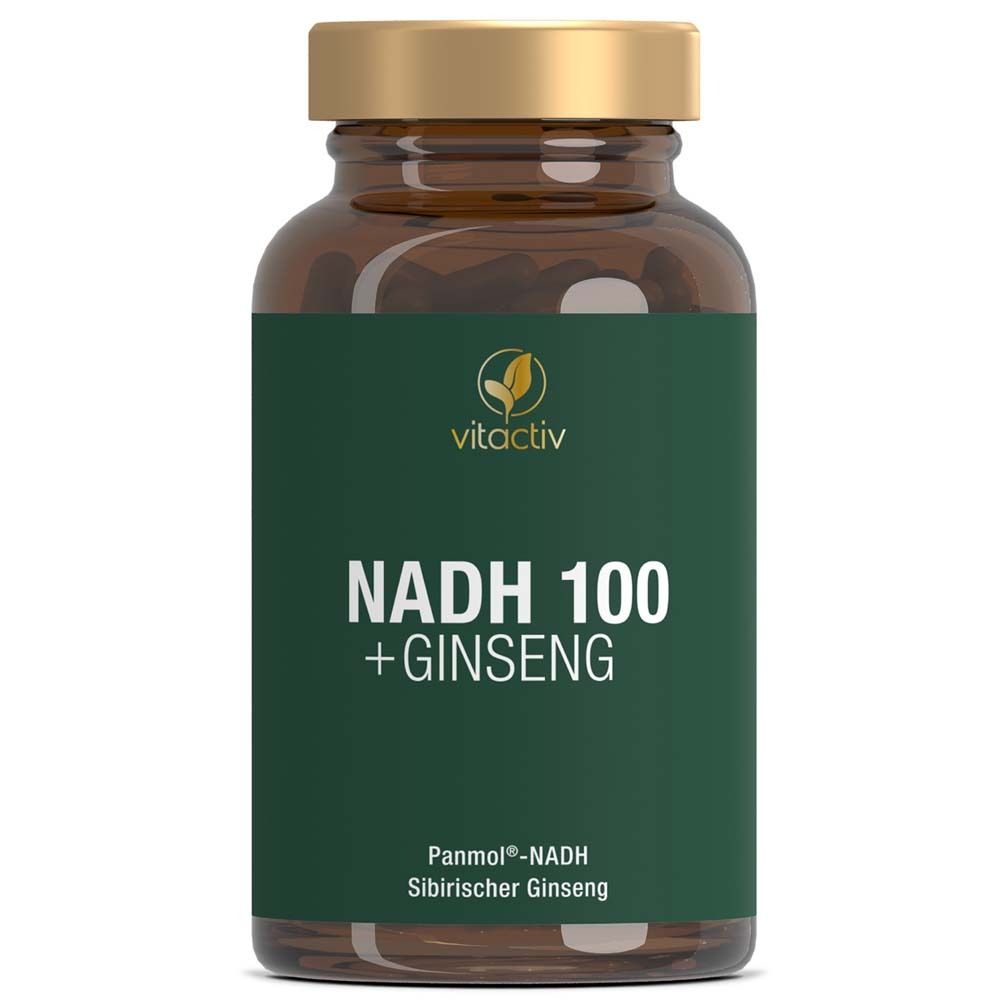 Nadh 100+Ginseng magensaftresistente Kapseln 60 St magensaftresistent