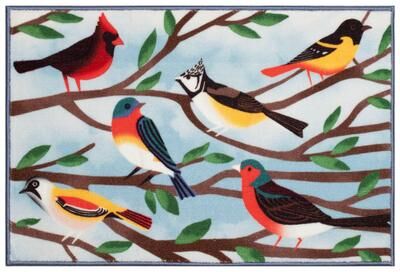 Lush Decor Siena Birds And Branches Indoor Mat