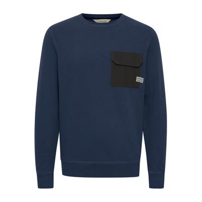 Longpullover 11 PROJECT "Sweatshirt PRPelle", Herren, Gr. M, blau (marineblaus), Obermaterial: 100% Baumwolle CO., Sweatshirts Longpullover