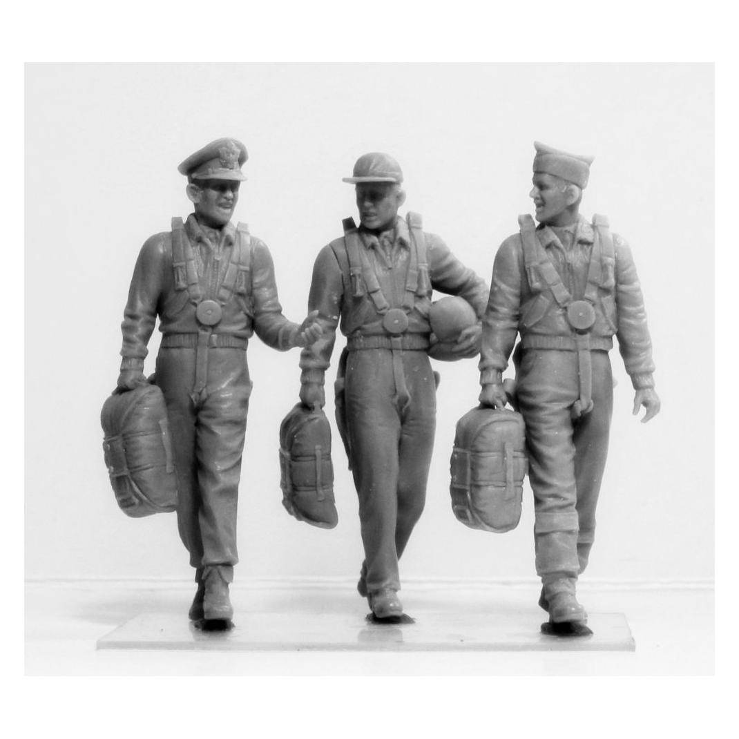 ICM USAAF Pilots (1941-1945) (3 figures) (32104)