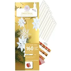 Quilling-Set "Galaxy Stars", weiß, für 20–40 Sterne
