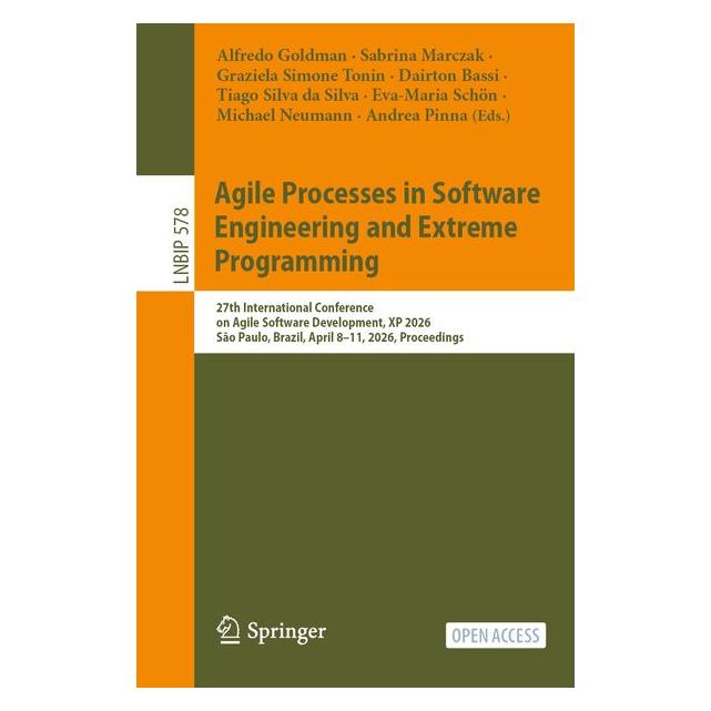 Springer Agile Processes in Software Engineering and Extreme Programming (67912010)