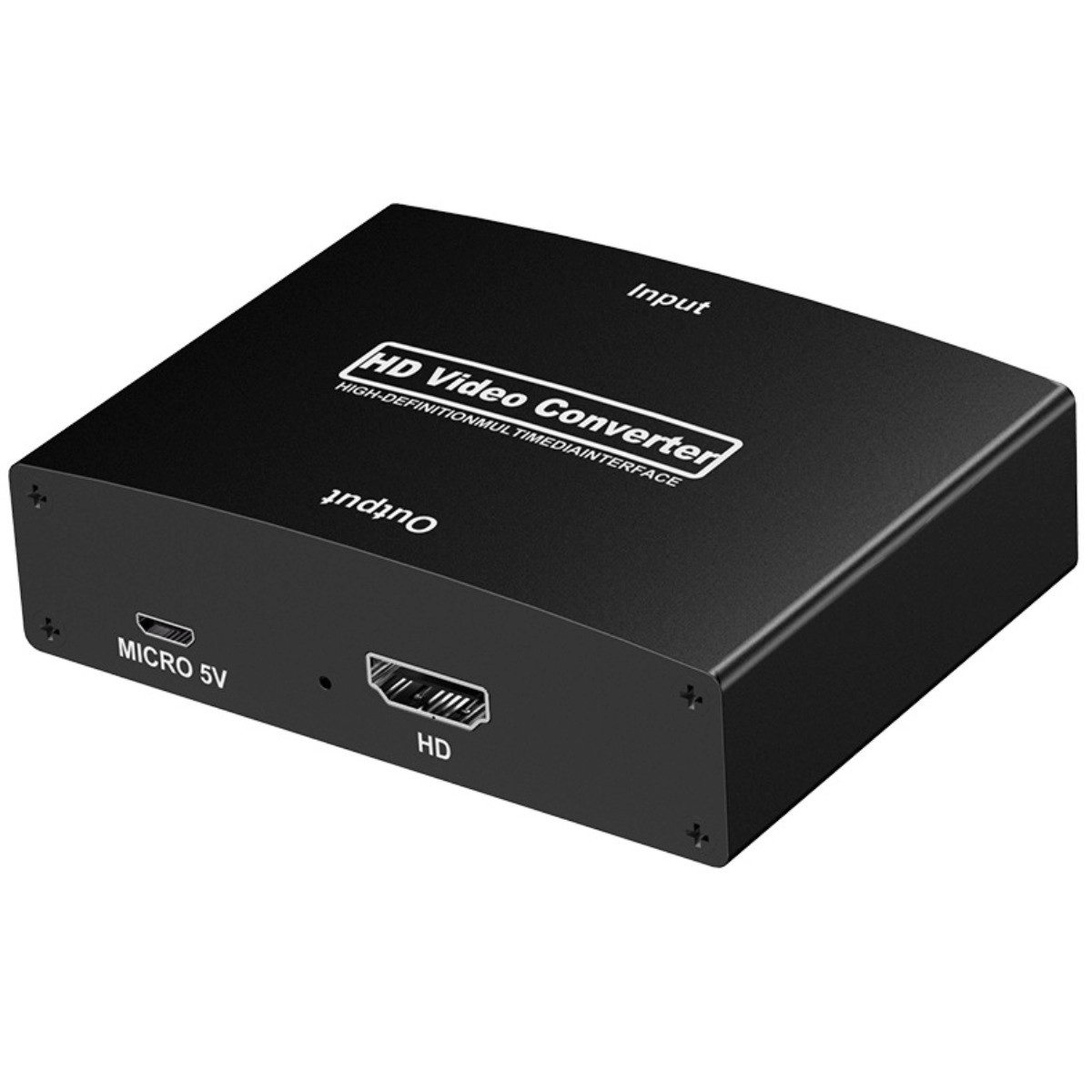 INF YPbPr zu HDMI Konverter – 1080p HDTV Upscaler mit L/R-Audio, Aluminiumlegierung
