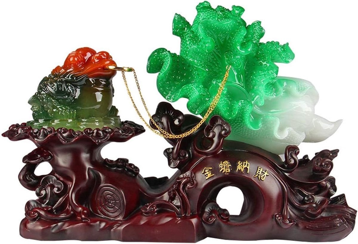 Boeddha Statuut Gouden Pad Feng Shui Decoratie Goud 1050g