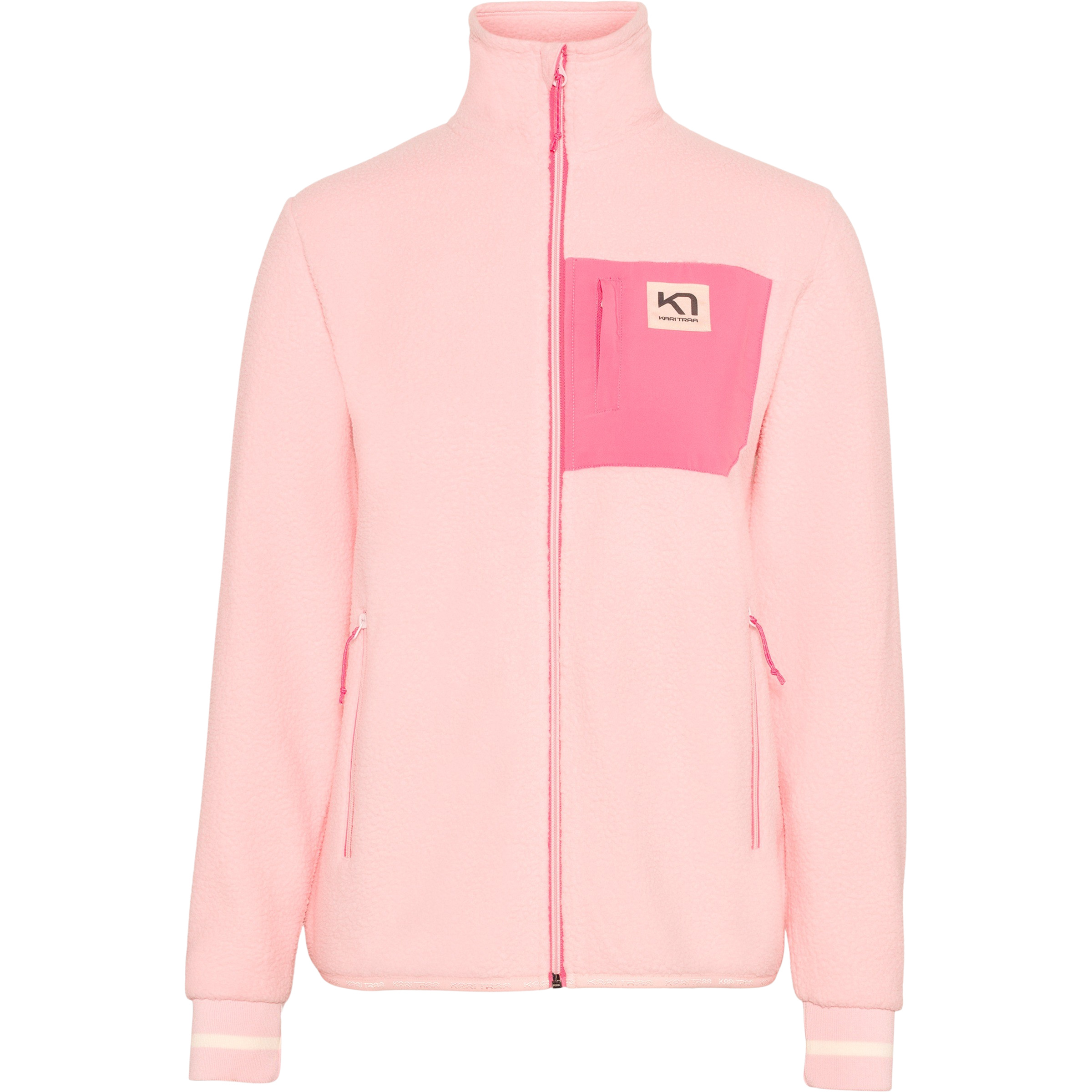 Kari Traa Rothe Damen Fleecejacke rosa Größe XS Trekking Atmungsaktiv