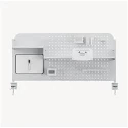 En.Casa, Schreibtisch Accessoire, Schreibtisch-Organizer zum Anklemmen Sauda 114x68 cm Stahl Weiss