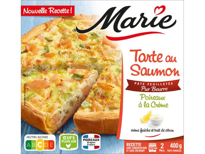 Marie Tarte saumon poireaux 400 g