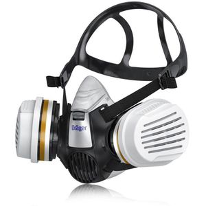 Dräger Atemschutzmaske Halbmaske 3300 Lackierer, A2 P3, wiederverwendbar, mit Ventil, Göße L