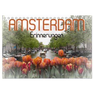 AMSTERDAM Erinnerungen (Tischkalender 2027 DIN A5 quer), CALVENDO Monatskalender